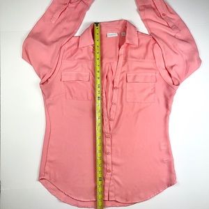 NEW YORK & COMPANY Blouse, Pink, Size M